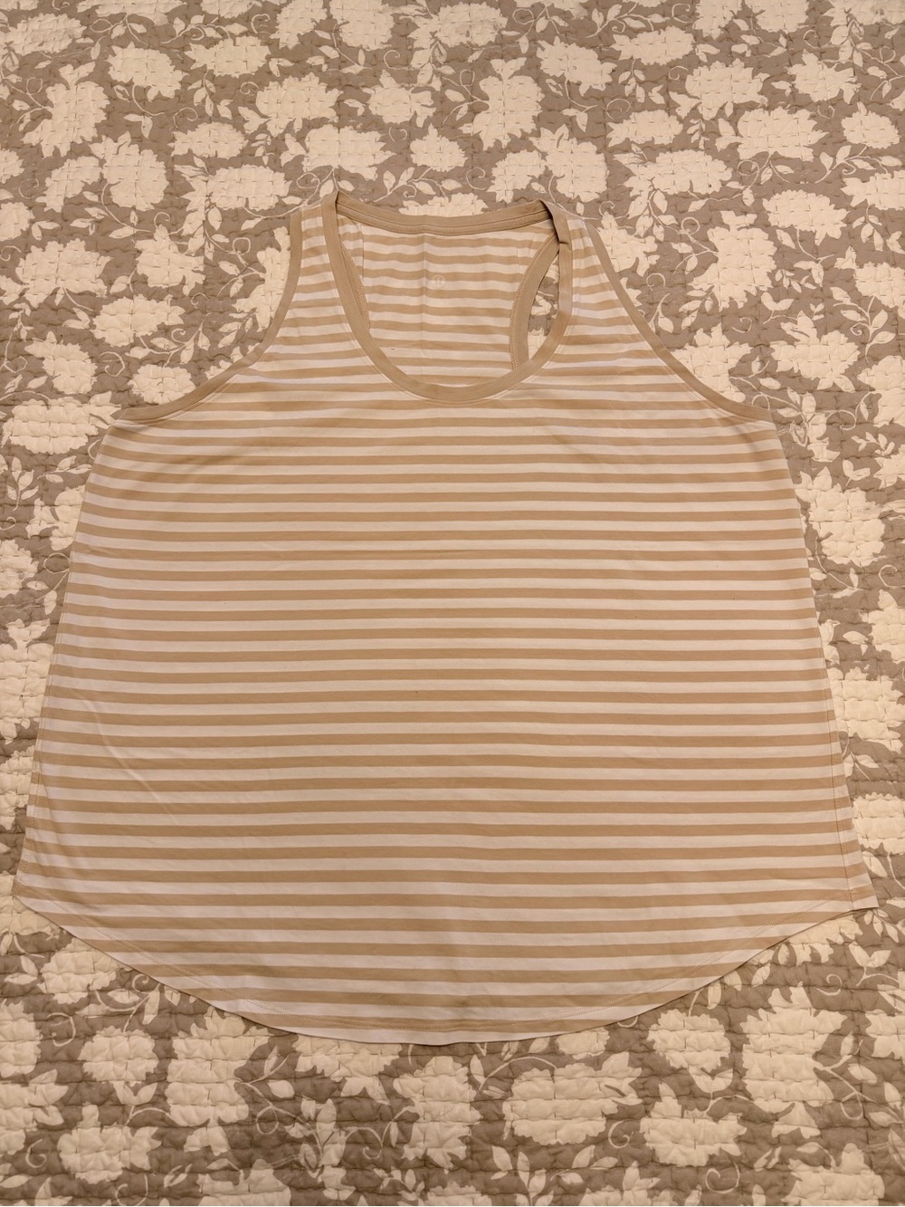 Lululemon Love Tank - Tan/ White Stripe - Sz.20